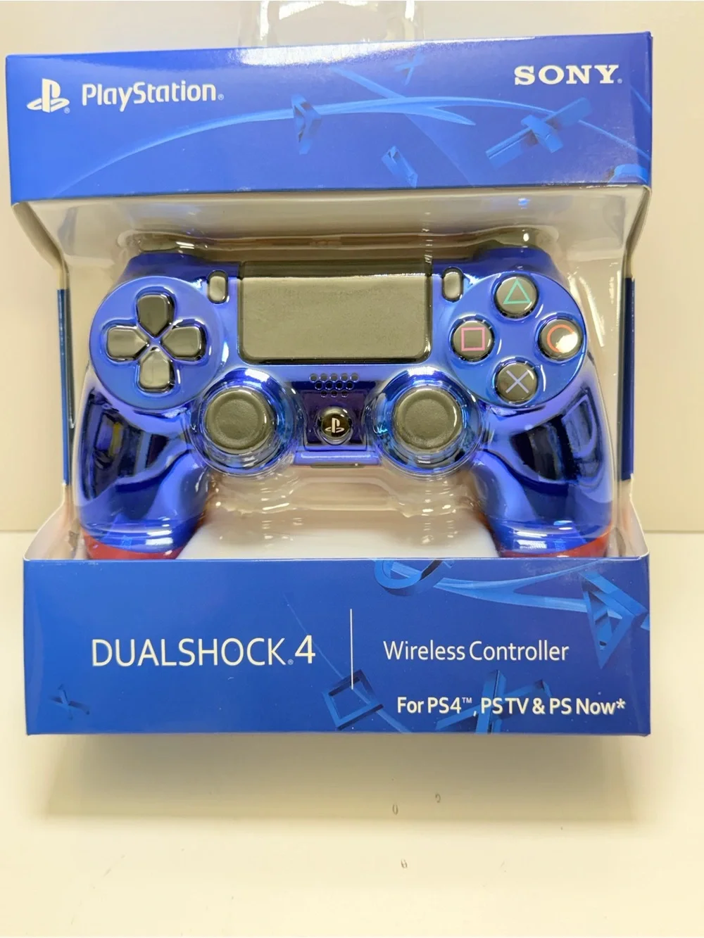 Sony DualShock 4 Wireless Controller - Metallic Blue with Red Accents